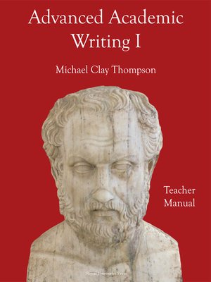 cover image of Advanced Academic Writing I: Teacher Manual